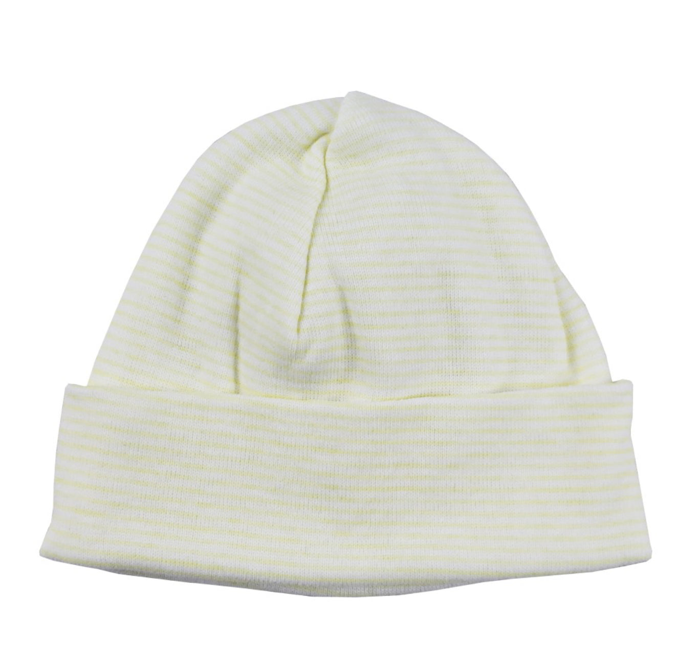 Striped Rib Knit Beanie "Baby's First Cap"