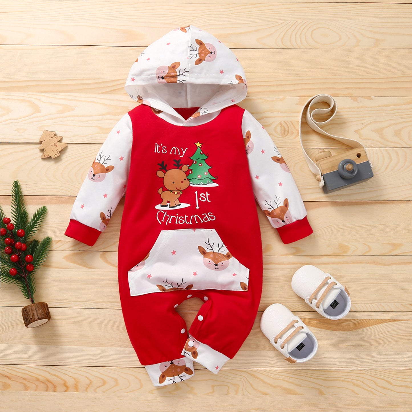 “My 1st Christmas” Baby Jumpsuit Romper Xmas