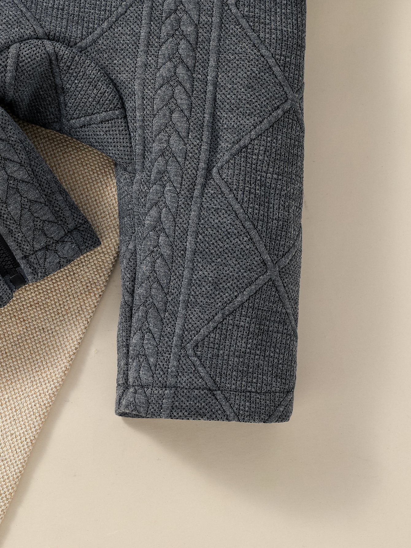 Grey Baby Boy Autumn Romper