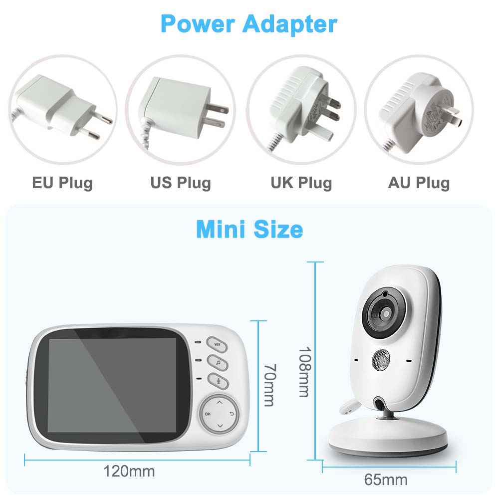 VKBO603 3.2'' Video Monitor Two-way Audio 2.4G Surveillance Camera