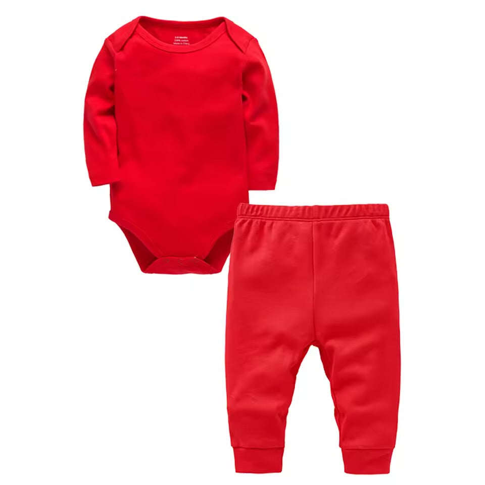 Solid Colored Baby 2-piece romper