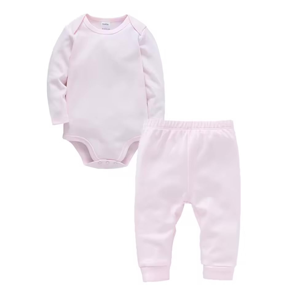 Solid Colored Baby 2-piece romper